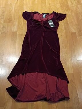 Velvet Burgundy Maxi Dress